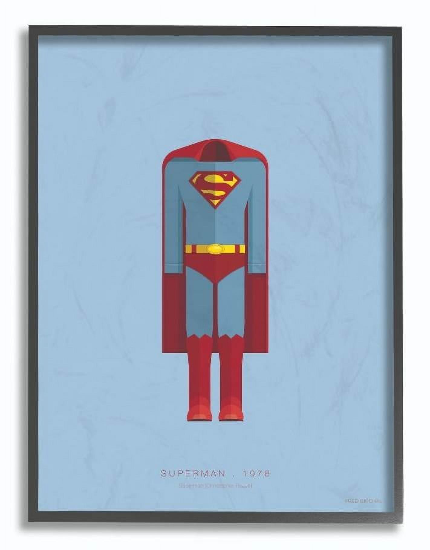Superman 1978 Blue and Red Framed Wall Art