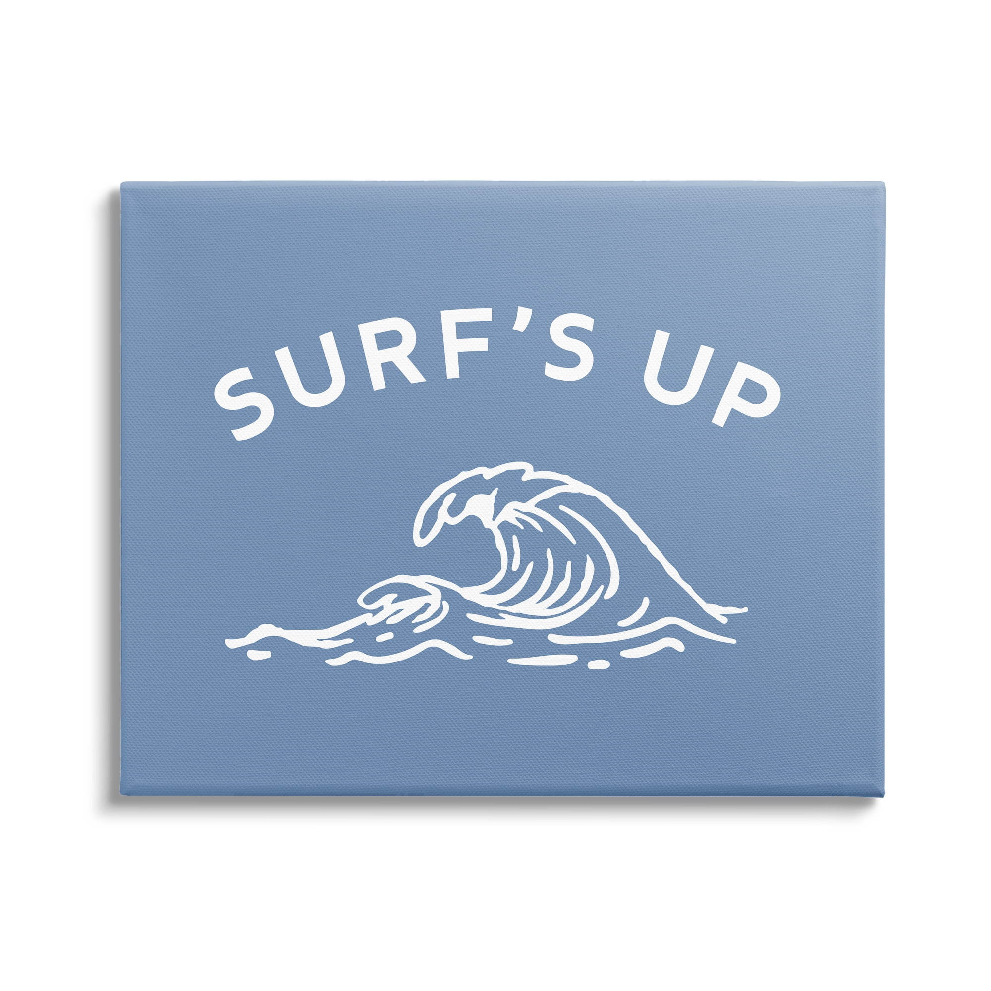 Stupell Industries Surf's Up on Blue Landscape Painting Gallery Wrapped Canvas Art Print Wall Art, 40 x 30