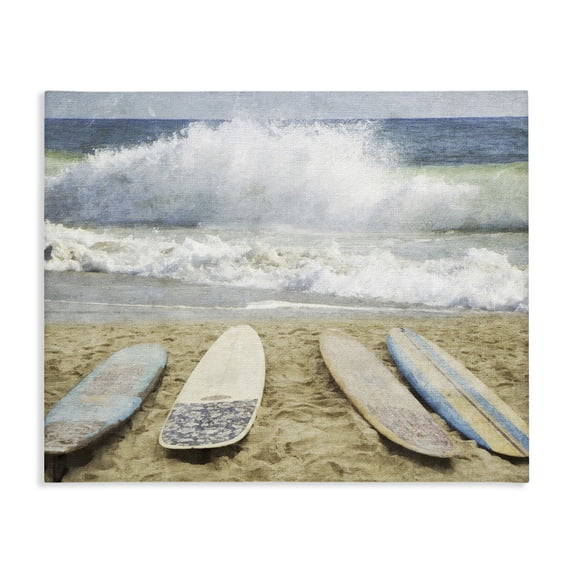 Stupell Industries Tropical Surfboards At The Ready Canvas Art, 48 x 36, by Grotto Studios