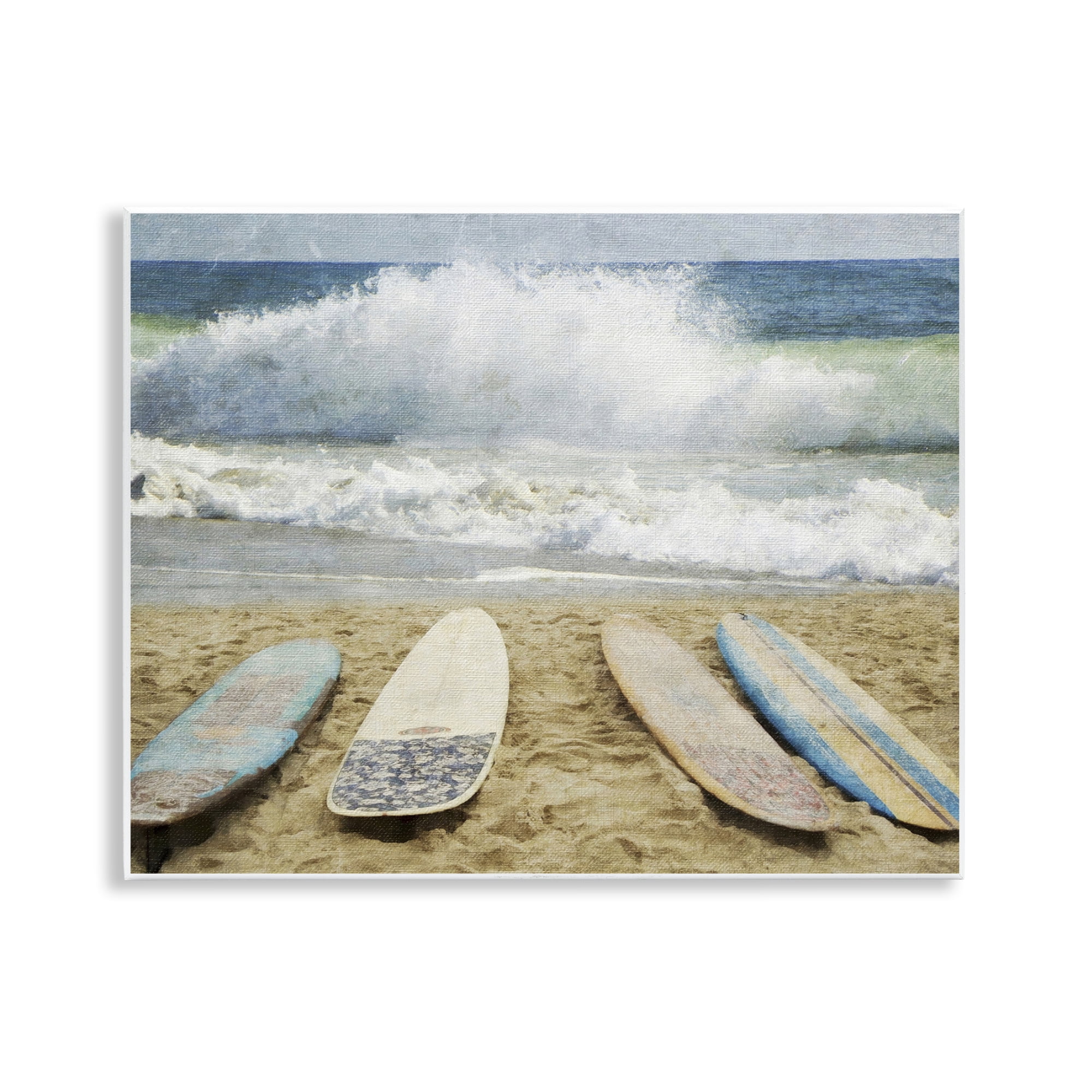Stupell Industries Surfboards At The Ready Wall Plaque Art, design by Grotto Studios