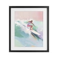 thumbnail image 1 of Stupell Industries Contemporary Surfer Girl Riding Waves Black Framed Print Under Glass, 13 x 16, by The Prints Vibe, 1 of 8
