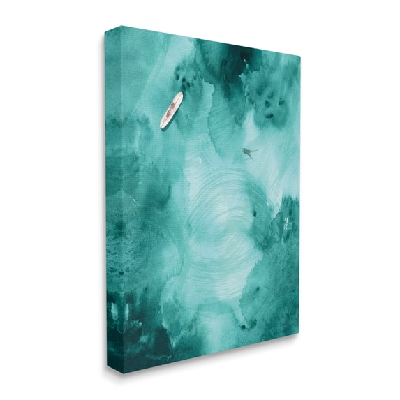 Stupell Industries Surfer On Deep Blue Water Ariel Ocean View, 16 x 20, Designed by Jennifer Paxton Parker