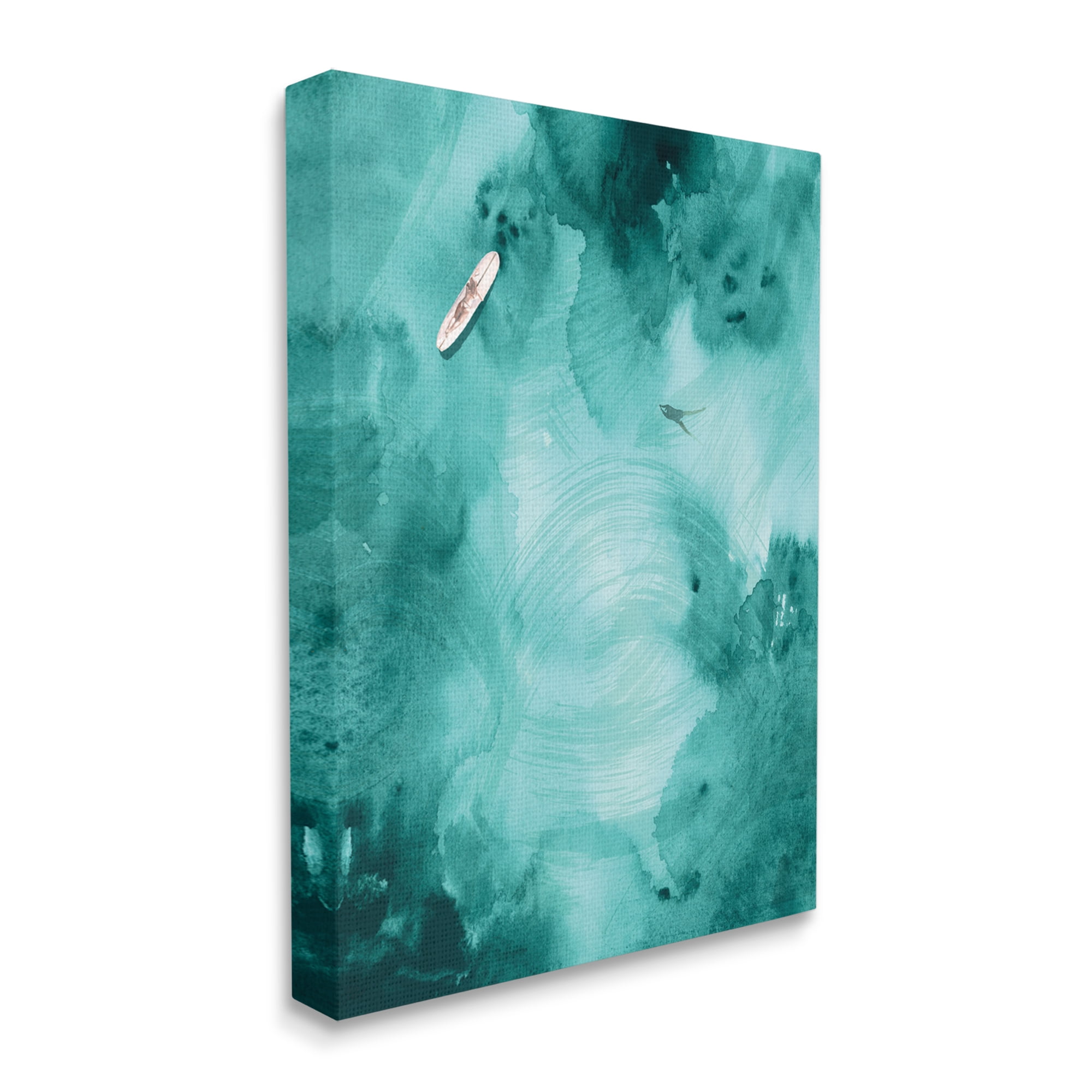 Stupell Industries Surfer On Deep Blue Water Ariel Ocean View, 24 x 30, Designed by Jennifer Paxton Parker