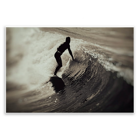 Stupell Industries Surfer's Wave Splash Wall Plaque Art design by Norm Stelfox, 10 x 15