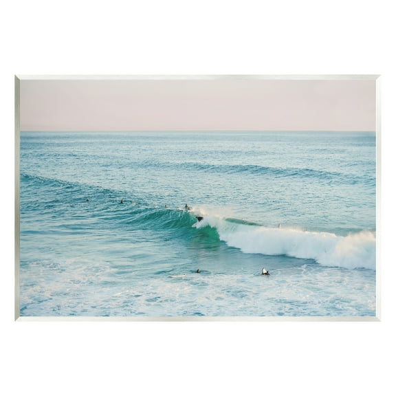 Stupell Industries Surfers Riding Waves Landscape Photography Unframed Art Print Wall Art, 15 x 10