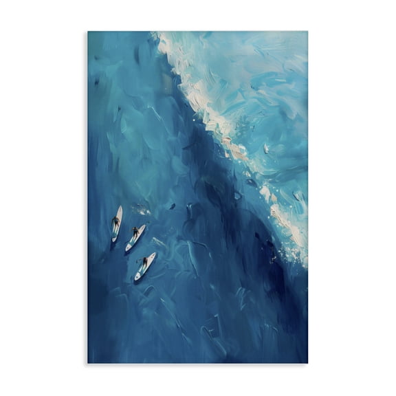 Stupell Industries Contemporary Surfers & Wave Aerial View Canvas Art, 30 x 45, by LSR Design Studio