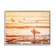 thumbnail image 1 of Stupell Industries Surfing Sunset Beach Shore Photograph Gray Framed Art Print Wall Art, Design by Igor Vitomirov, 1 of 7