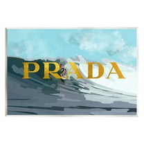 Stupell Industries Surfing with Glam Detail Nature Painting Unframed Art Print Wall Art, 15 x 10