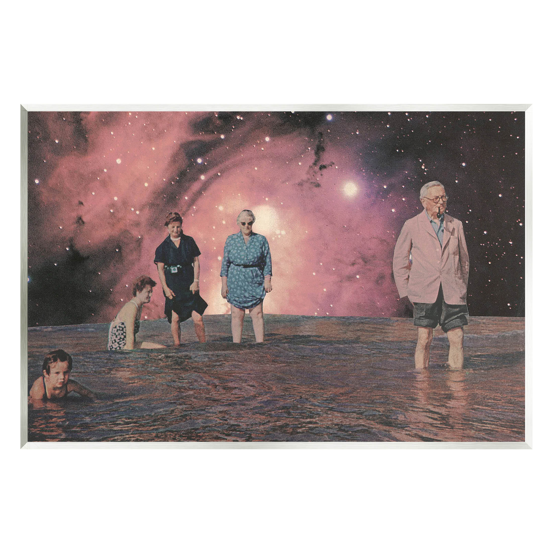 Stupell Industries Surreal Family Vivid Galaxy Planet Graphic Art Unframed Art Print Wall Art, Design by Matheus Lopes Castro
