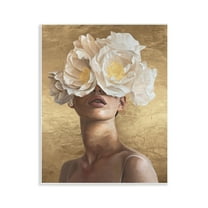 Stupell Industries Surreal Flower Lady People Painting Unframed Art Print Wall Art, 11 x 14