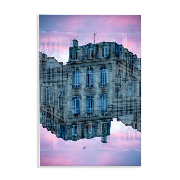 Stupell Industries Surreal Symmetry Building Facade Wall Plaque Art design by Robin Vandenabeele, 15 x 10