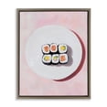 thumbnail image 1 of Stupell Industries Modern Sushi Rolls on Plate Brown Floating Frame Canvas Art, 17 x 21, by The Prints Vibe, 1 of 8