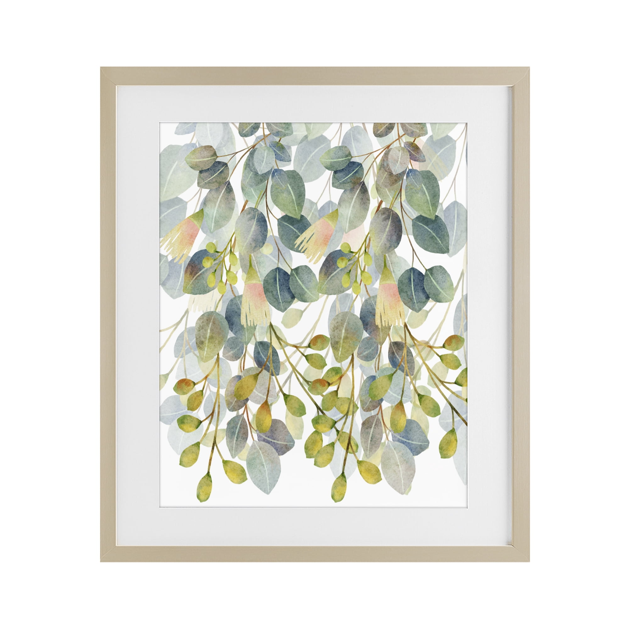Stupell Industries Suspended Ivy Leaves Birch Framed Print Under Glass, design by Marcus Prime
