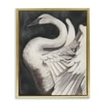 thumbnail image 1 of Stupell Industries Swan Spreading Wings Animals Painting Gold Floater Framed Canvas Art Print Wall Art, 25 x 31, 1 of 10