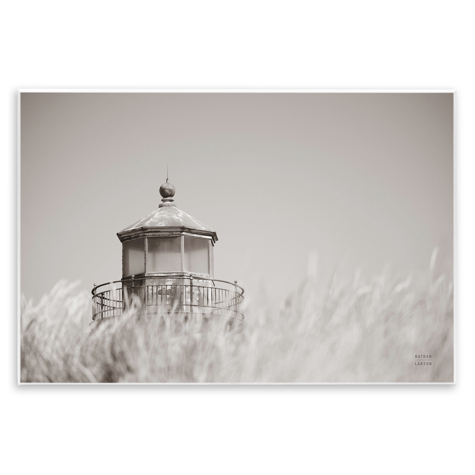 Stupell Industries Swaying Reeds & Lighthouse Landscape Photography Unframed Art Print Wall Art, 19 x 13