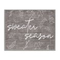 thumbnail image 1 of Stupell Industries Rustic Lodge Sweater Season Phrase Falling Leaves Outlines Rustic Pattern Gray Framed Giclee Art, 30 x 24, by Lil' Rue, 1 of 7