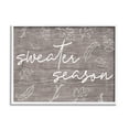 thumbnail image 1 of Stupell Industries Sweater Season Phrase Falling Leaves Outlines Rustic Pattern, 30 x 24,Design by Daphne Polselli, 1 of 5
