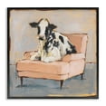 thumbnail image 1 of Stupell Industries Sweet Baby Calf on a Pink Couch Neutral Color Painting, 24 x 24,Design by Ethan Harper, 1 of 5
