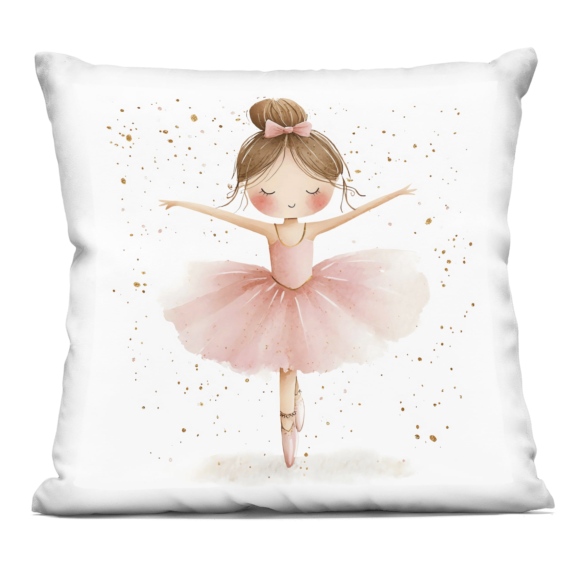 Stupell Industries Sweet Ballerina Pose Decorative Printed Throw Pillow, design by Creative Studio