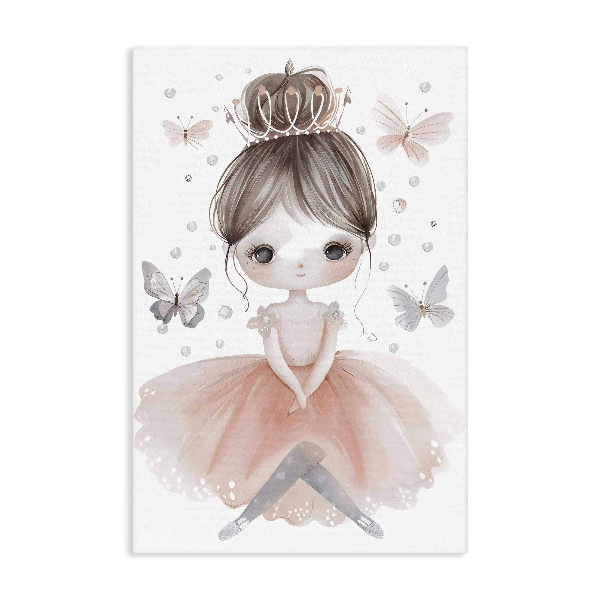 Stupell Industries Sweet Butterfly Fairytale Princess Canvas Wall Art, design by Creative Studio