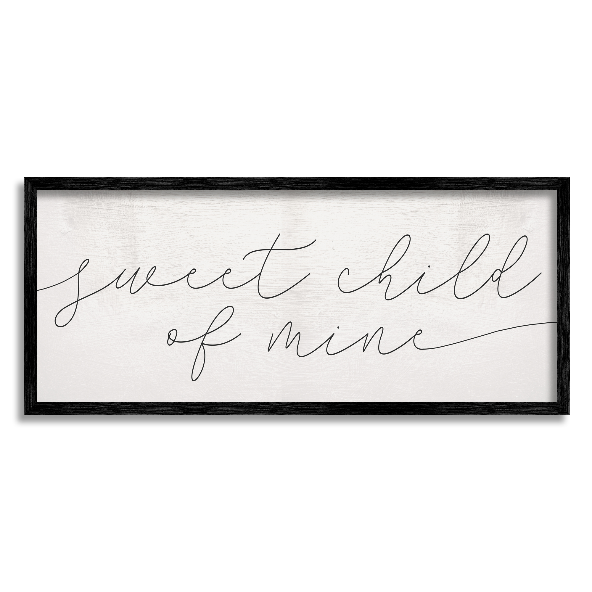 Stupell Industries Sweet Child of Mine Phrase Cozy Family Typography, 13 x 30, Designed by Daphne Polselli