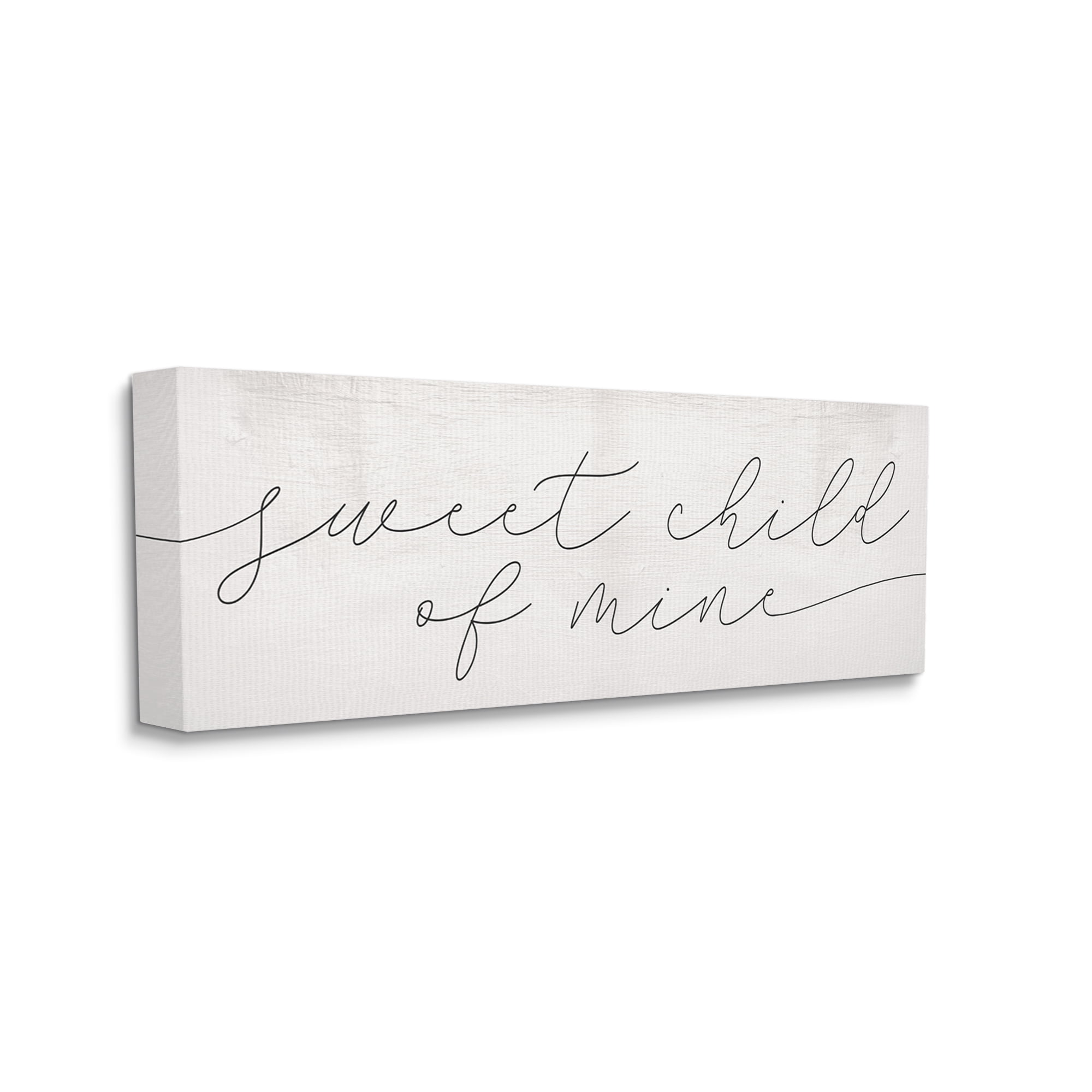 Stupell Industries Sweet Child of Mine Phrase Cozy Family Typography, 17 x 40, Designed by Daphne Polselli