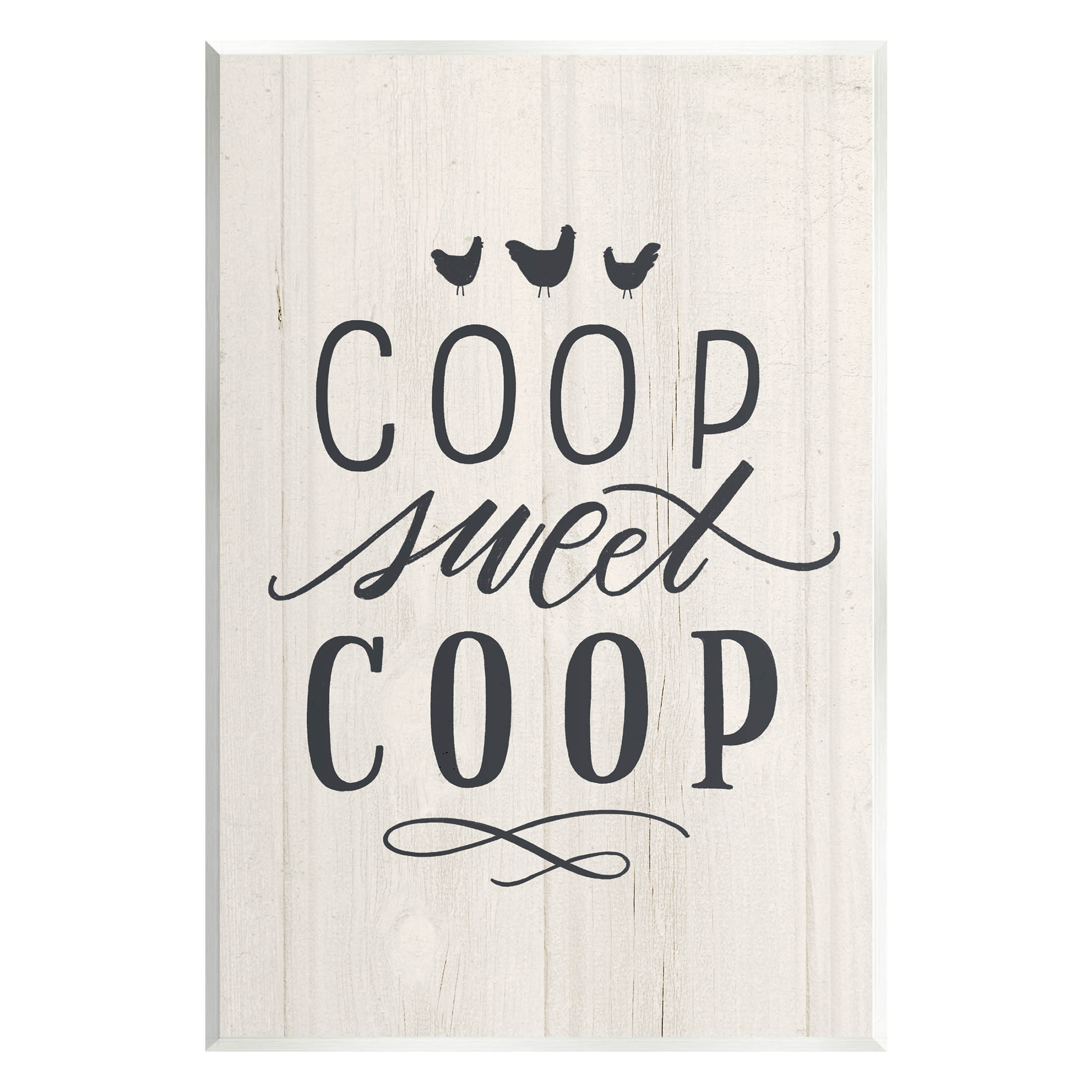 Stupell Industries Sweet Coop Farm Chicken Sign Graphic Art Unframed Art Print Wall Art, Design by Loni Harris