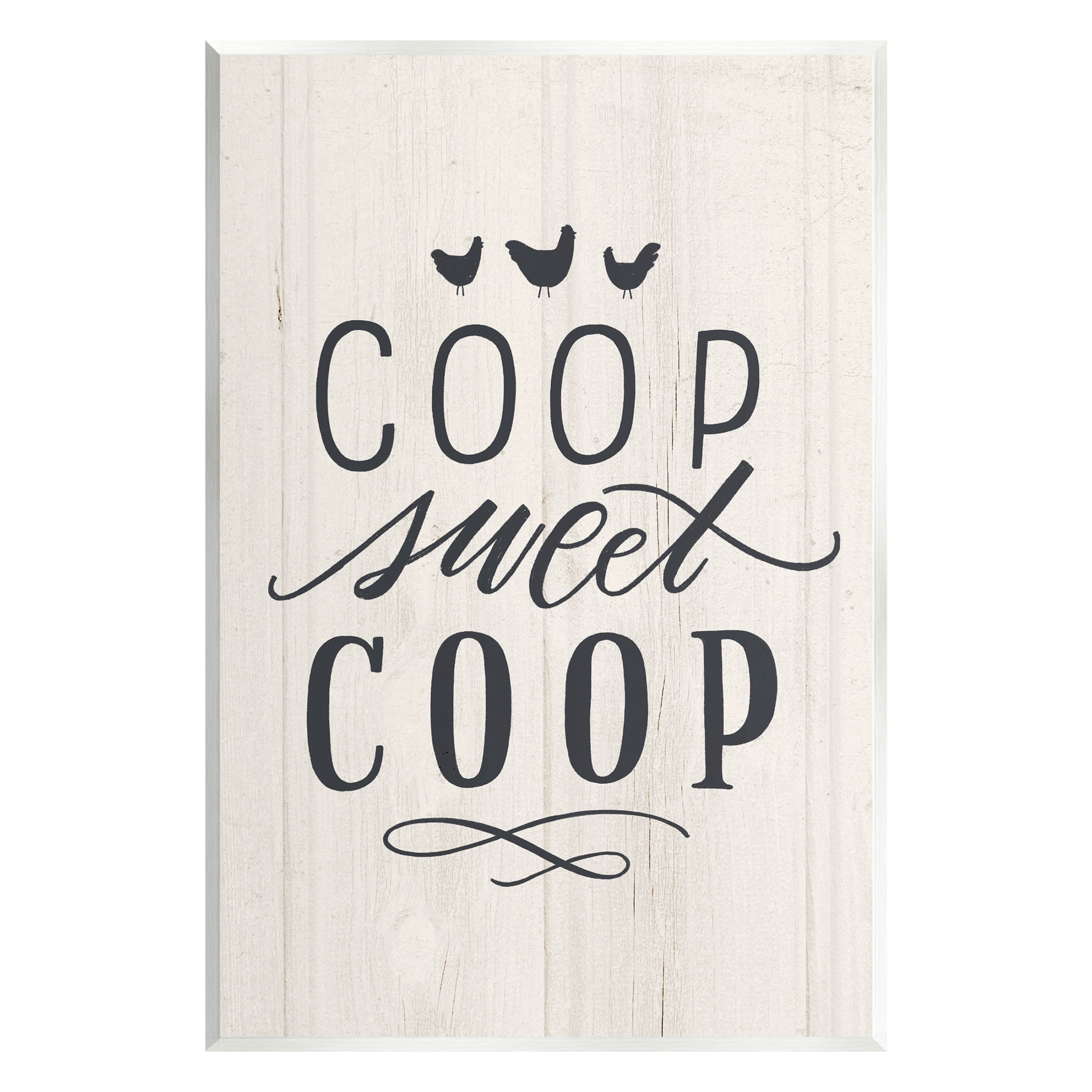 Stupell Industries Sweet Coop Farm Chicken Sign Graphic Art Unframed Art Print Wall Art, Design by Loni Harris