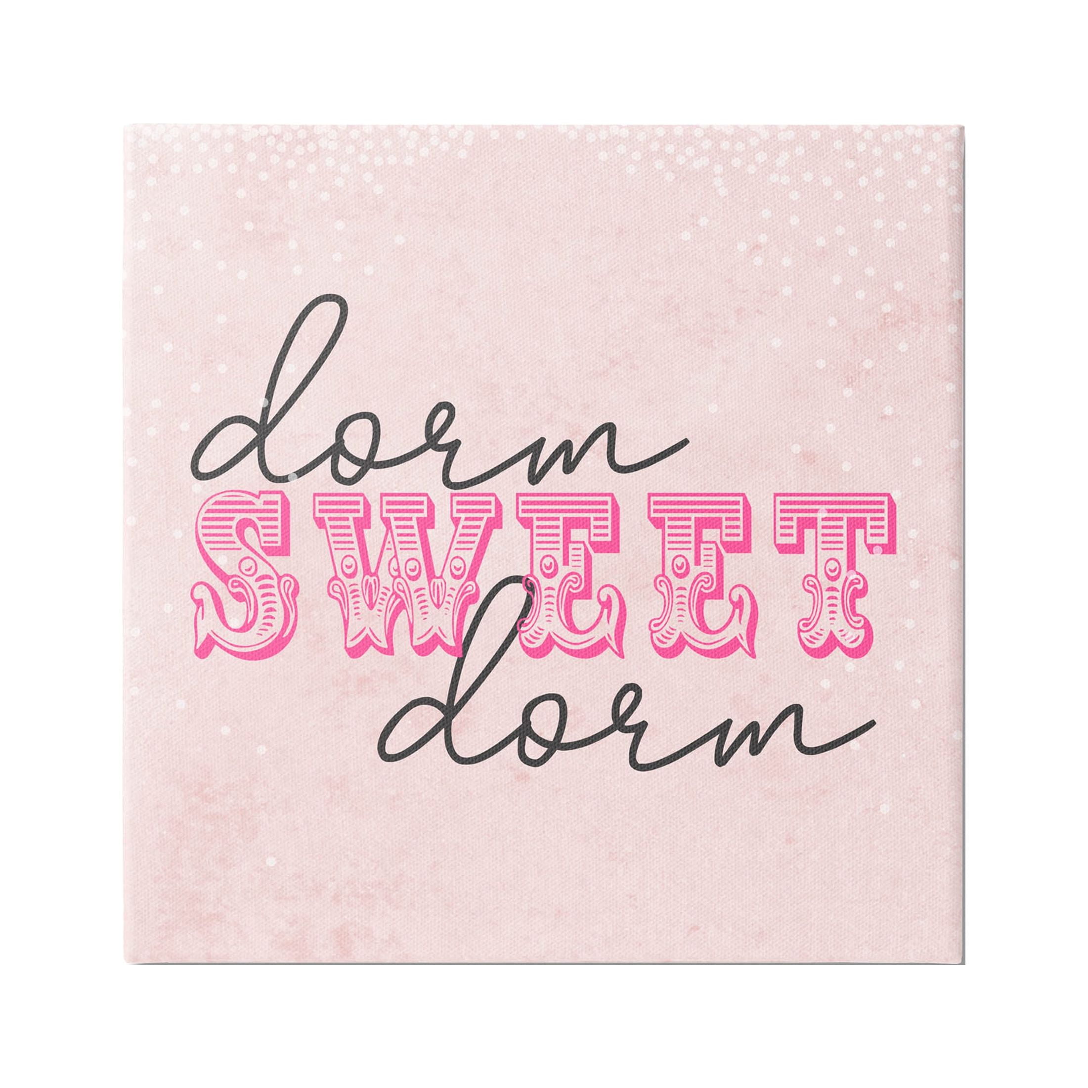 Stupell Industries Sweet Dorm Detailed Typography Graphic Art Gallery Wrapped Canvas Print Wall Art, Design by Sundance Group