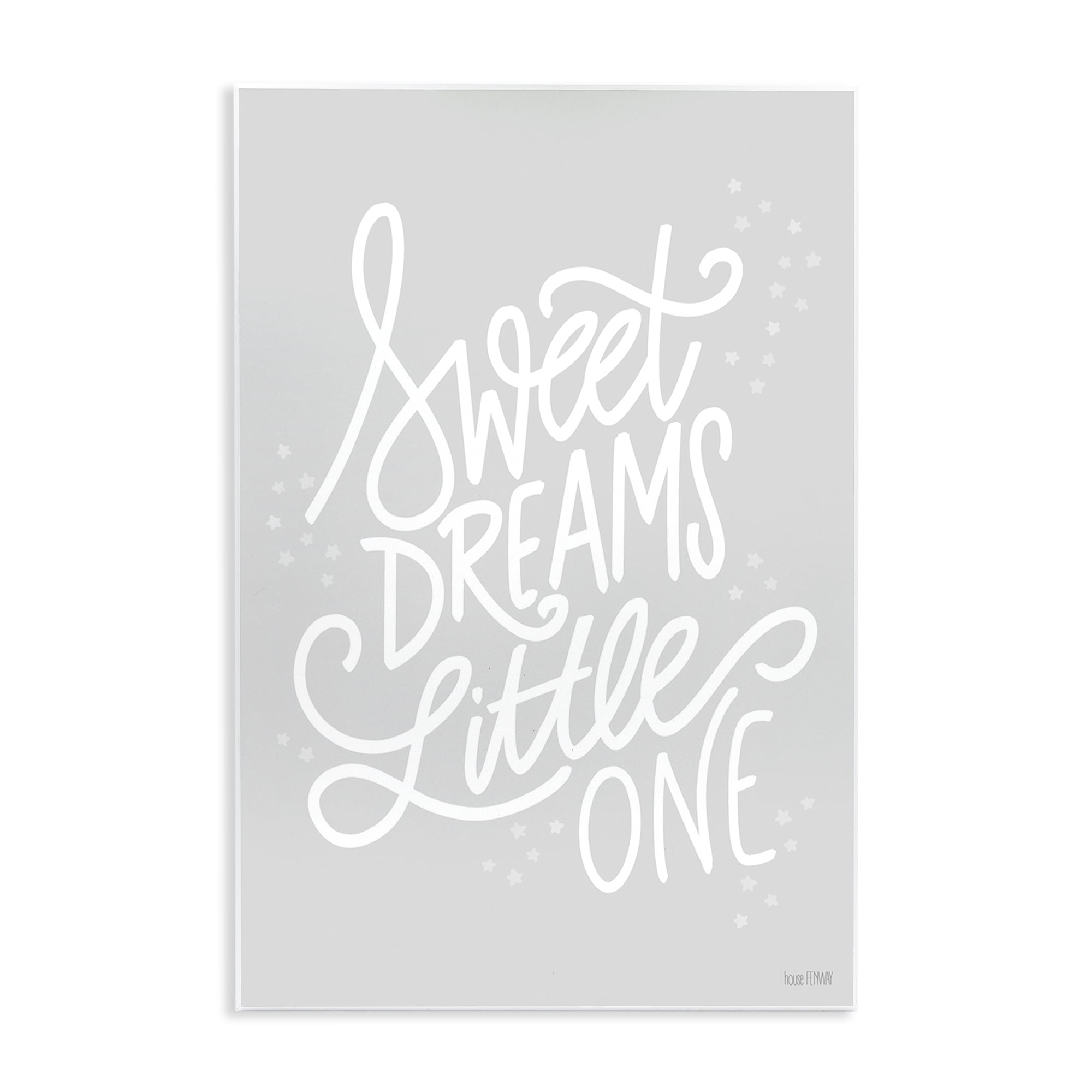 Stupell Industries Sweet Dreams Little One Typography Painting Unframed Art Print Wall Art, 10 x 15