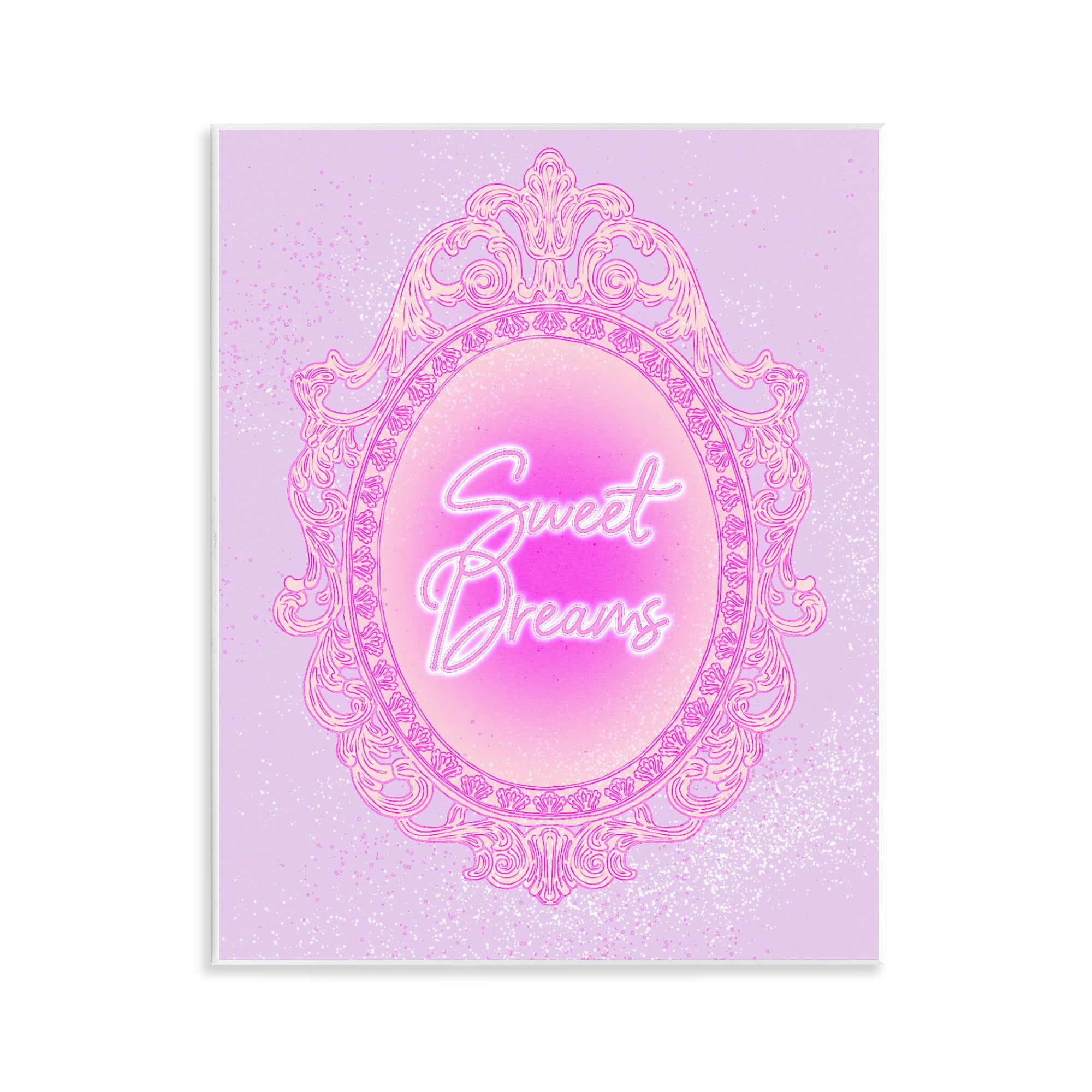 Stupell Industries Sweet Dreams Ornate Mirror Wall Plaque Art, design by Ziwei Li