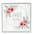 thumbnail image 1 of Stupell Industries Sweet Dreams Sentiments Blushing Pink Poppy Wreath, 24 x 24, Designed by Elizabeth Tyndall, 1 of 8