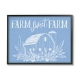 thumbnail image 1 of Stupell Industries Sweet Farm Blue Floral Barn Stencil Welcome Sign,30 x 24, Design by Doodles.Ink., 1 of 5