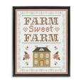 thumbnail image 1 of Stupell Industries Sweet Farm Needlepoint Style Text & Numbers Painting Black Floater Framed Canvas Art Print Wall Art, 25 x 31, 1 of 10