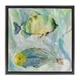 thumbnail image 1 of Stupell Industries Tropical Sweet Fish Duo Blue Green Black Floating Frame Canvas Art, 25 x 25, by Lorenzo Collective, 1 of 8