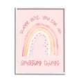 thumbnail image 1 of Stupell Industries Sweet Girl Amazing Things Phrase Pink Spotted Rainbow, 24 x 30, Designed by Daphne Polselli, 1 of 7