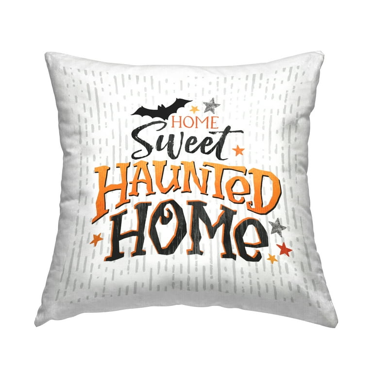 Home sweet haunted home pillow 2025