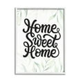 thumbnail image 1 of Stupell Industries Sweet Home Bold Retro Calligraphy Plant Leaves Graphic Art White Framed Art Print Wall Art, Design by Lettered and Lined, 1 of 5