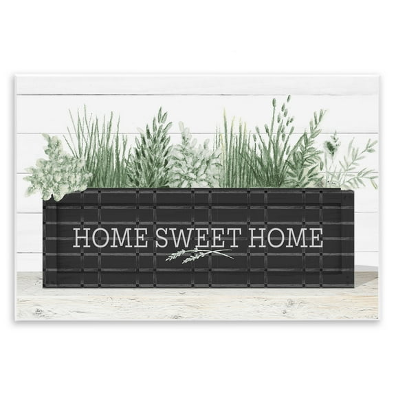 Stupell Industries Sweet Home Garden Box Botanical & Floral Painting Unframed Art Print Wall Art, 15 x 10