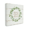 thumbnail image 1 of Stupell Industries Sweet Home Greeting Eucalyptus Wreath Rustic Plank Pattern, 36 x 36, Designed by Jennifer Pugh, 1 of 6