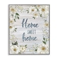 thumbnail image 1 of Stupell Industries Sweet Home Shabby Chic Plants & Flowers Painting Gray Framed Art Print Wall Art, 11 x 14, 1 of 2