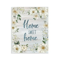 Stupell Industries Sweet Home Shabby Chic Plants & Flowers Painting Unframed Art Print Wall Art, 11 x 14