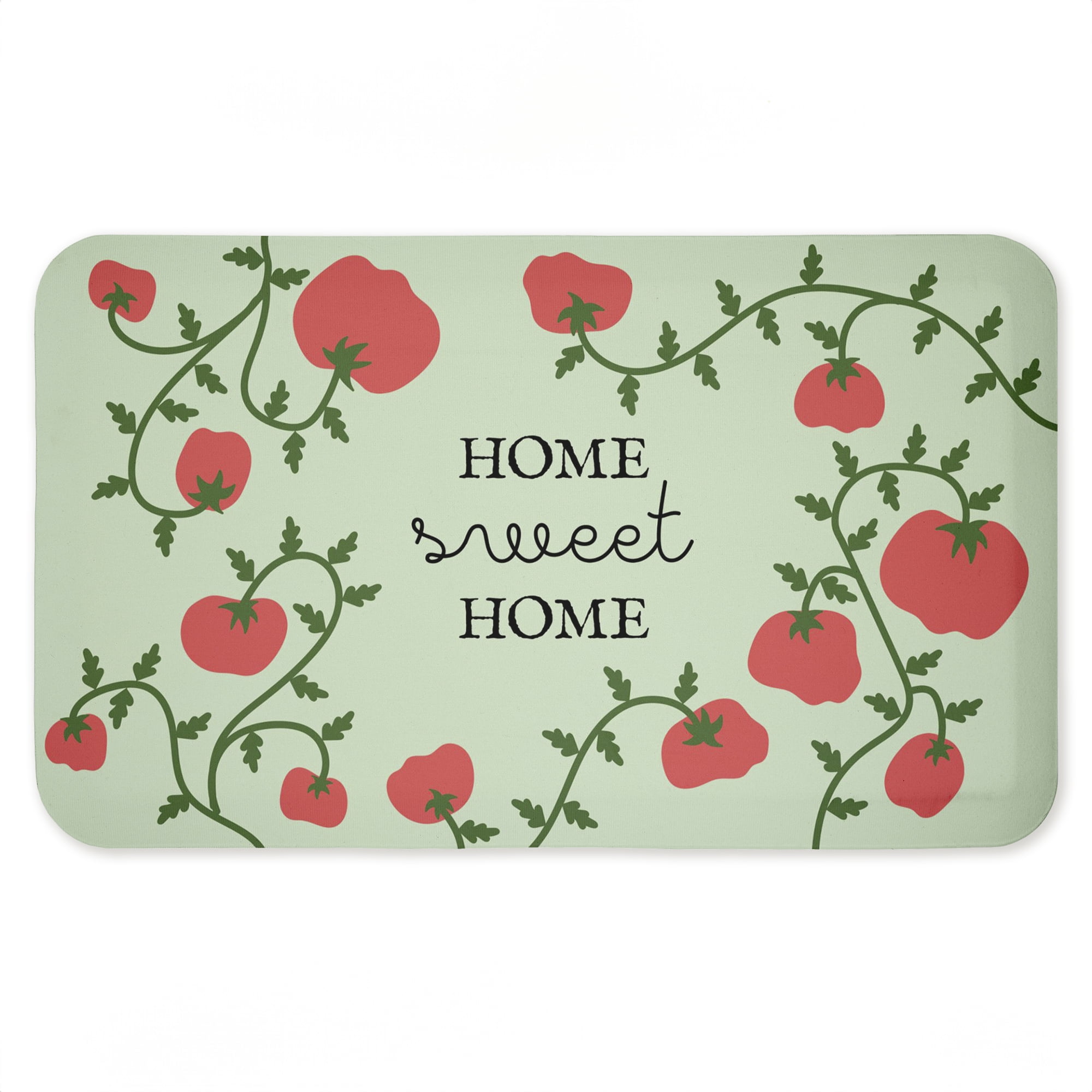 Stupell Industries Sweet Home Tomatoes on Green Printed Anti-Fatigue Floor Mat, design by Lil' Rue