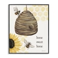 thumbnail image 1 of Stupell Industries Sweet Home on Honeycomb Botanical & Floral Painting Black Framed Art Print Wall Art, 11 x 14, 1 of 10