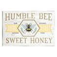 thumbnail image 1 of Stupell Industries Sweet Honey Bumble Bee Sign Country Tartan Banner Graphic Art Unframed Art Print Wall Art, Design by Jennifer Pugh, 1 of 5