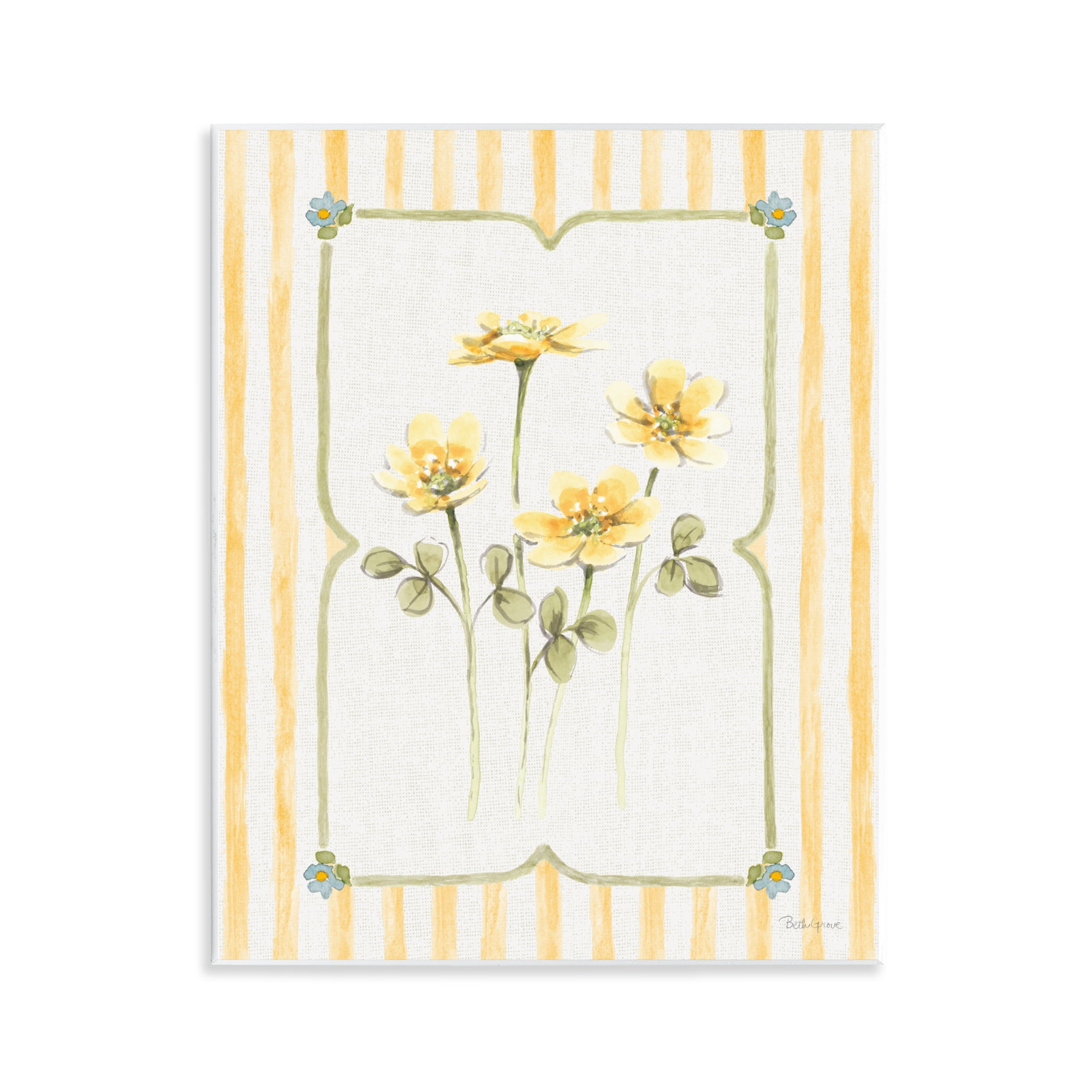 Stupell Industries Sweet Honey Florals Wall Plaque Art, design by Beth Grove