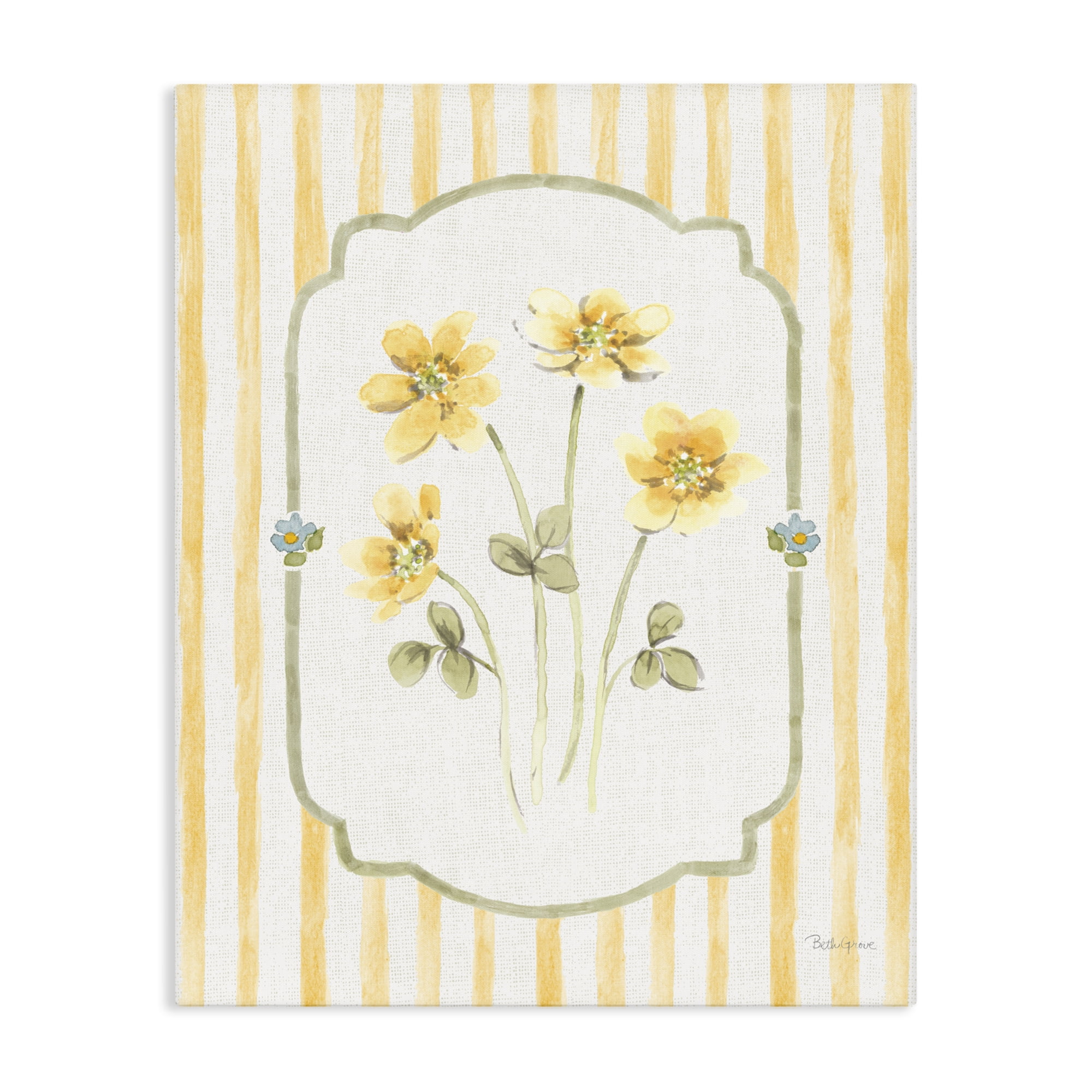 Stupell Industries Sweet Honey Flowers Canvas Wall Art, design by Beth Grove
