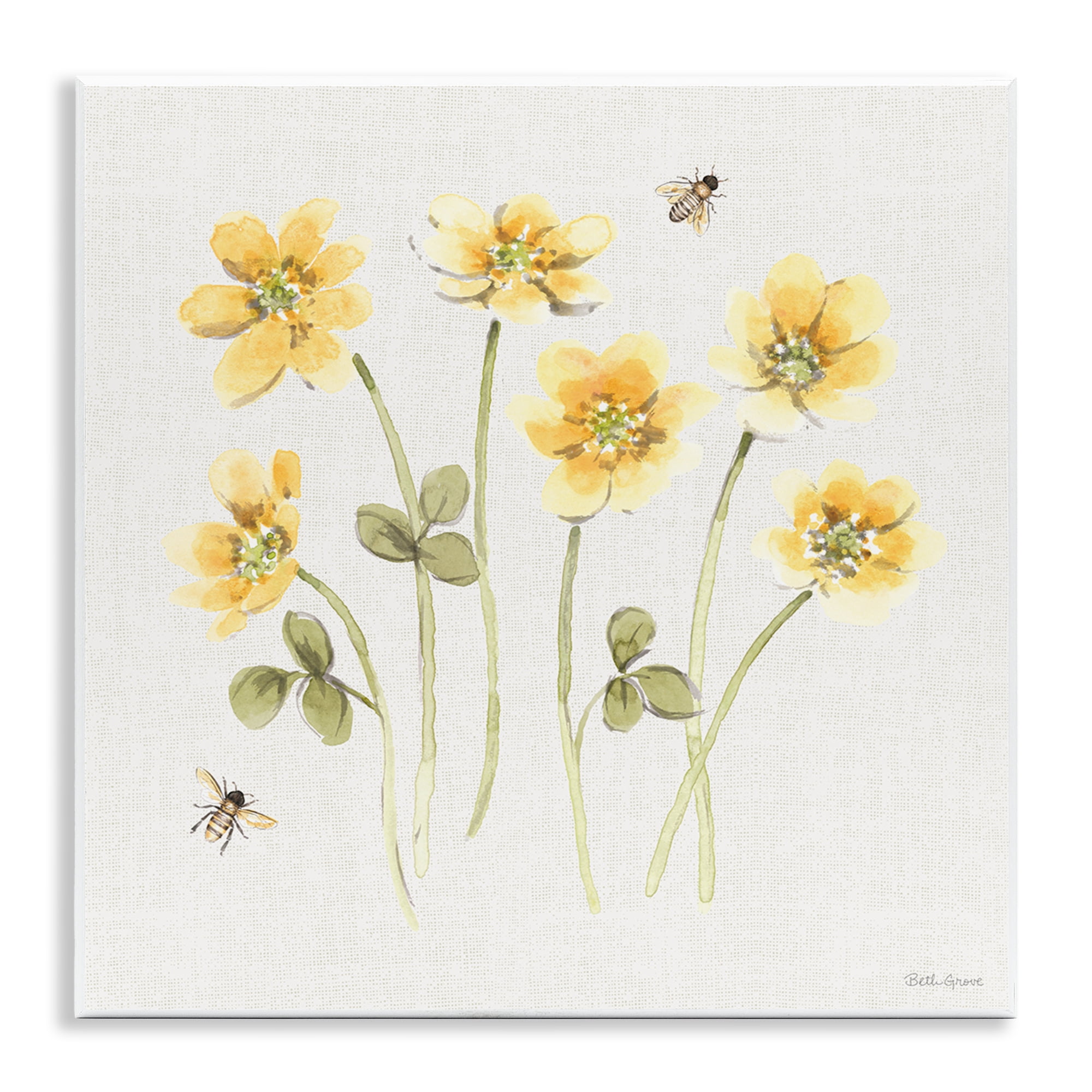 Stupell Industries Sweet Honey Wildflowers Wall Plaque Art, design by Beth Grove