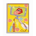 thumbnail image 1 of Stupell Industries Sweet Selfie Love Retro Color Pop Design Framed Wall Art Design by Sangita Bachelet, 16" x 20", Gray Framed, 1 of 1