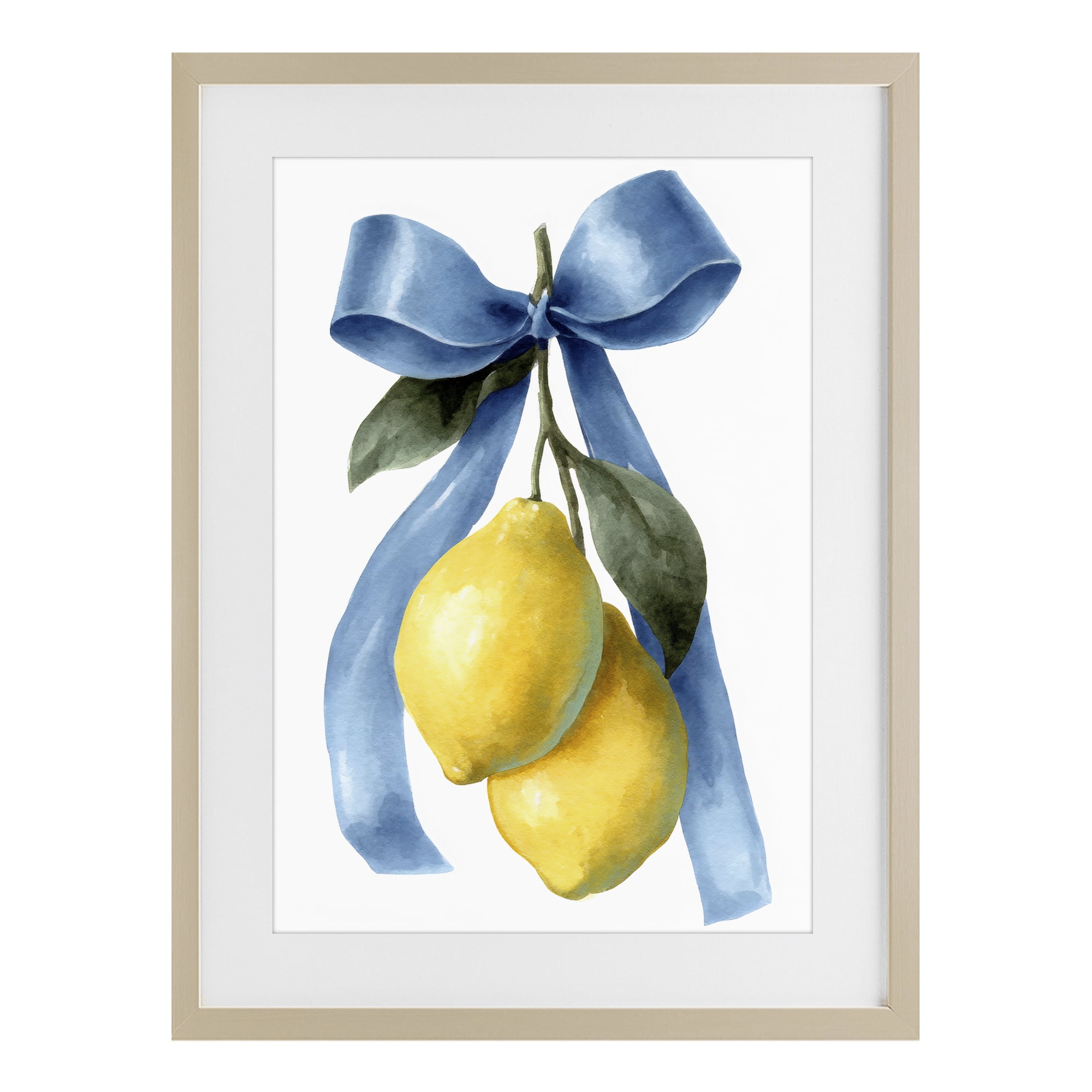 Stupell Industries Sweet & Sour Lemons Birch Framed Print Under Glass, design by Petal Prints Design